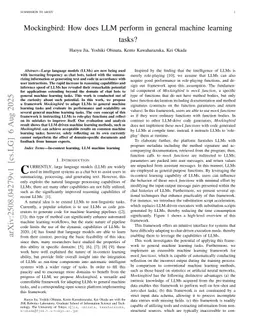 Mockingbird: How does LLM perform in general machine learning tasks?