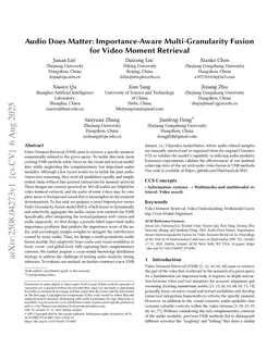 Audio Does Matter: Importance-Aware Multi-Granularity Fusion for Video Moment Retrieval