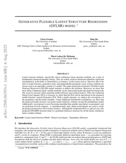 Generative Flexible Latent Structure Regression (GFLSR) model