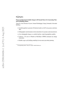 Deep Learning-based Scalable Image-to-3D Facade Parser for Generating Thermal 3D Building Models