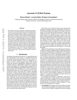 Automatic LLM Red Teaming