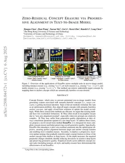 Zero-Residual Concept Erasure via Progressive Alignment in Text-to-Image Model