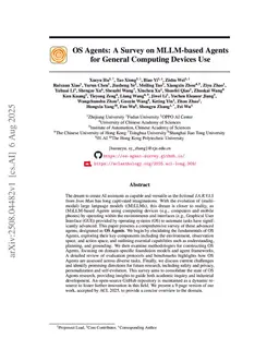 OS Agents: A Survey on MLLM-based Agents for General Computing Devices Use