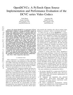 OpenDCVCs: A PyTorch Open Source Implementation and Performance Evaluation of the DCVC series Video Codecs