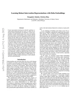 Learning Robust Intervention Representations with Delta Embeddings