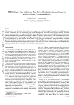 PRISM: Lightweight Multivariate Time-Series Classification through Symmetric Multi-Resolution Convolutional Layers