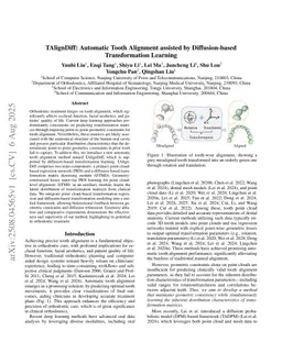 TAlignDiff: Automatic Tooth Alignment assisted by Diffusion-based Transformation Learning