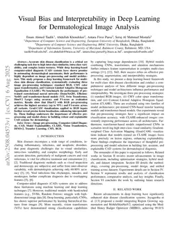 Visual Bias and Interpretability in Deep Learning for Dermatological Image Analysis