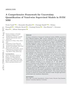 A Comprehensive Framework for Uncertainty Quantification of Voxel-wise Supervised Models in IVIM MRI