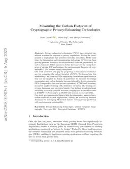 Energy Consumption of TLS, Searchable Encryption and Fully Homomorphic Encryption