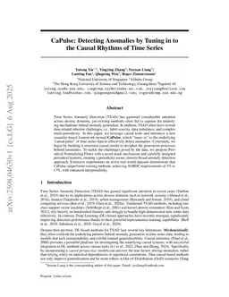 CaPulse: Detecting Anomalies by Tuning in to the Causal Rhythms of Time Series