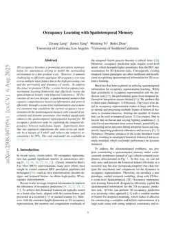 Occupancy Learning with Spatiotemporal Memory