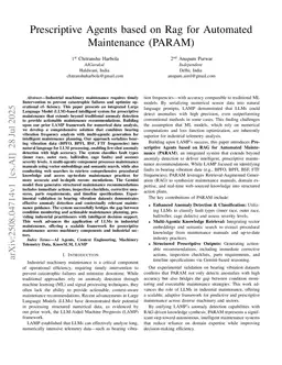 Prescriptive Agents based on RAG for Automated Maintenance (PARAM)