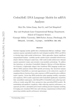 CodonMoE: DNA Language Models for mRNA Analyses