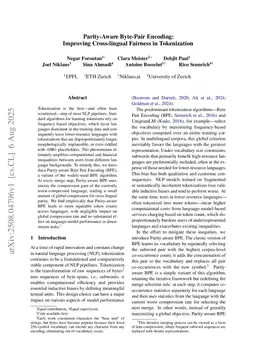 Parity-Aware Byte-Pair Encoding: Improving Cross-lingual Fairness in Tokenization