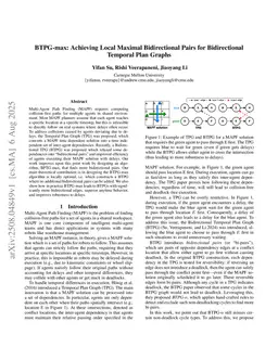 BTPG-max: Achieving Local Maximal Bidirectional Pairs for Bidirectional Temporal Plan Graphs