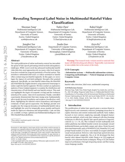 Revealing Temporal Label Noise in Multimodal Hateful Video Classification