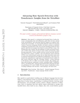 Advancing Hate Speech Detection with Transformers: Insights from the MetaHate
