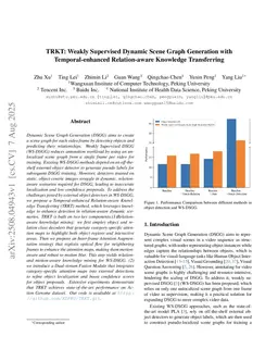 TRKT: Weakly Supervised Dynamic Scene Graph Generation with Temporal-enhanced Relation-aware Knowledge Transferring