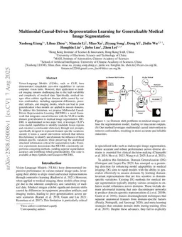 Multimodal Causal-Driven Representation Learning for Generalizable Medical Image Segmentation