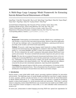 A Multi-Stage Large Language Model Framework for Extracting Suicide-Related Social Determinants of Health