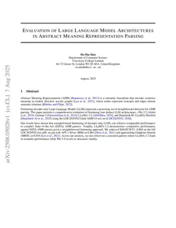 Evaluation of Finetuned LLMs in AMR Parsing