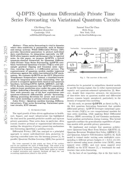 Q-DPTS: Quantum Differentially Private Time Series Forecasting via Variational Quantum Circuits