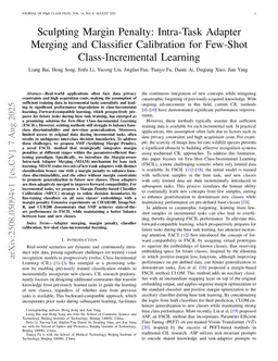 Sculpting Margin Penalty: Intra-Task Adapter Merging and Classifier Calibration for Few-Shot Class-Incremental Learning