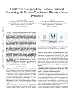 FCBV-Net: Category-Level Robotic Garment Smoothing via Feature-Conditioned Bimanual Value Prediction