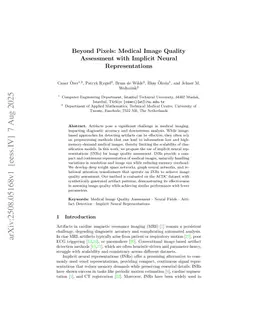 Beyond Pixels: Medical Image Quality Assessment with Implicit Neural Representations