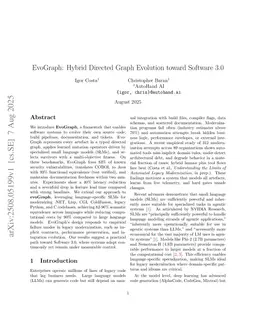 EvoGraph: Hybrid Directed Graph Evolution toward Software 3.0
