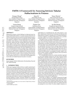 FAITH: A Framework for Assessing Intrinsic Tabular Hallucinations in Finance