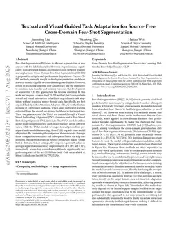 Textual and Visual Guided Task Adaptation for Source-Free Cross-Domain Few-Shot Segmentation