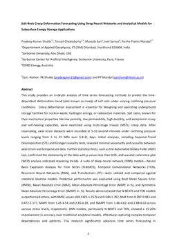Salt-Rock Creep Deformation Forecasting Using Deep Neural Networks and Analytical Models for Subsurface Energy Storage Applications