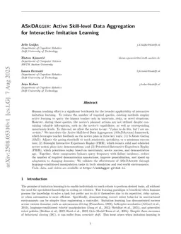 ASkDAgger: Active Skill-level Data Aggregation for Interactive Imitation Learning