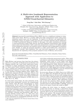 A Multi-view Landmark Representation Approach with Application to GNSS-Visual-Inertial Odometry