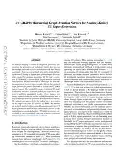 CT-GRAPH: Hierarchical Graph Attention Network for Anatomy-Guided CT Report Generation