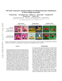 UNCAGE: Contrastive Attention Guidance for Masked Generative Transformers in Text-to-Image Generation