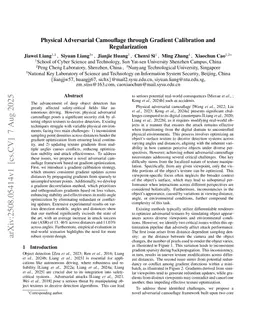 Physical Adversarial Camouflage through Gradient Calibration and Regularization