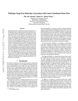MolSnap: Snap-Fast Molecular Generation with Latent Variational Mean Flow