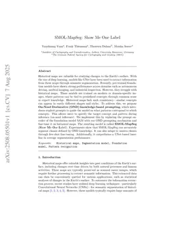 SMOL-MapSeg: Show Me One Label as prompt