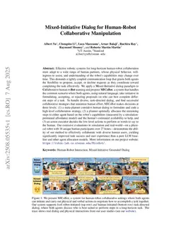 Mixed-Initiative Dialog for Human-Robot Collaborative Manipulation