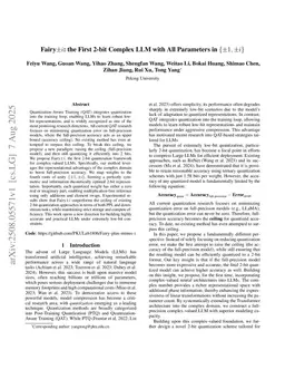 iFairy: the First 2-bit Complex LLM with All Parameters in $\{\pm1, \pm i\}$