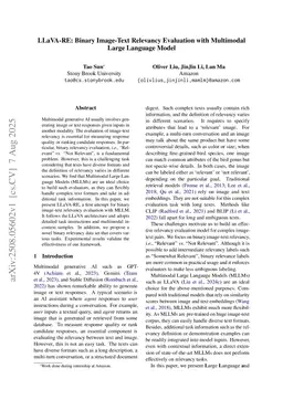 LLaVA-RE: Binary Image-Text Relevancy Evaluation with Multimodal Large Language Model