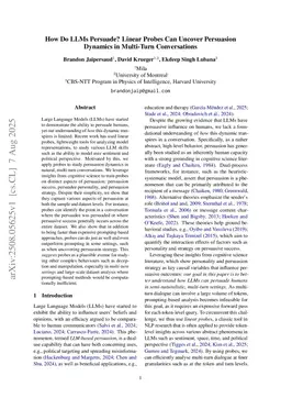 How Do LLMs Persuade? Linear Probes Can Uncover Persuasion Dynamics in Multi-Turn Conversations