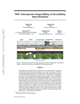 NEP: Autoregressive Image Editing via Next Editing Token Prediction