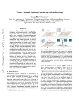 DSConv: Dynamic Splitting Convolution for Pansharpening
