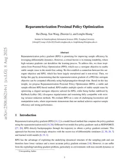 Reparameterization Proximal Policy Optimization