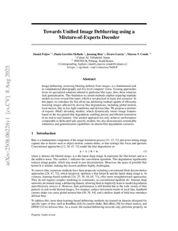 Towards Unified Image Deblurring using a Mixture-of-Experts Decoder