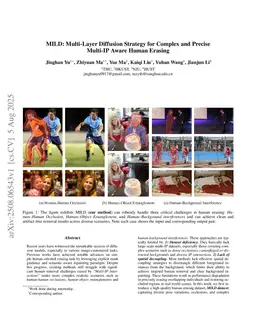 MILD: Multi-Layer Diffusion Strategy for Complex and Precise Multi-IP Aware Human Erasing